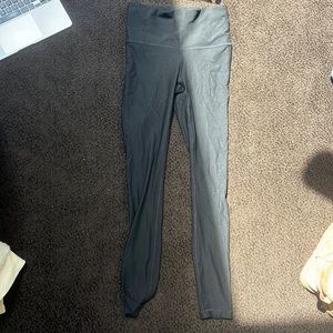 Black lulu lemon leggings size 6. Has some mesh details